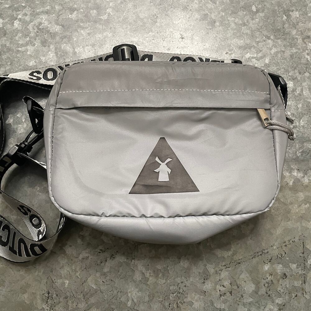 Dutch Bros Reflective Coacha Exclusive Bag Crossbody Shoulder Fanny Gray Purse